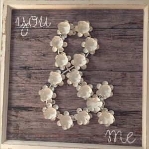 16x16 Adorable rustic You & Me sign 🌸